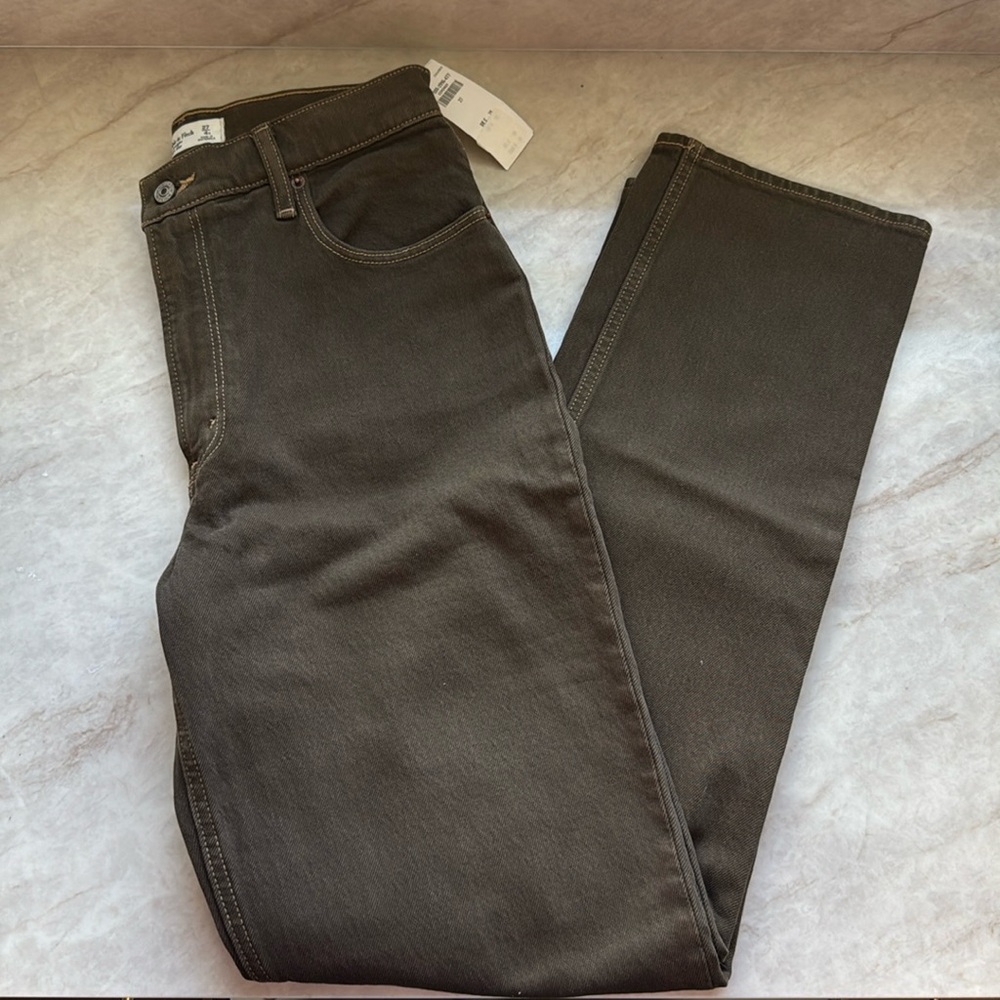 Abercrombie 90s straight ultra high rise jeans